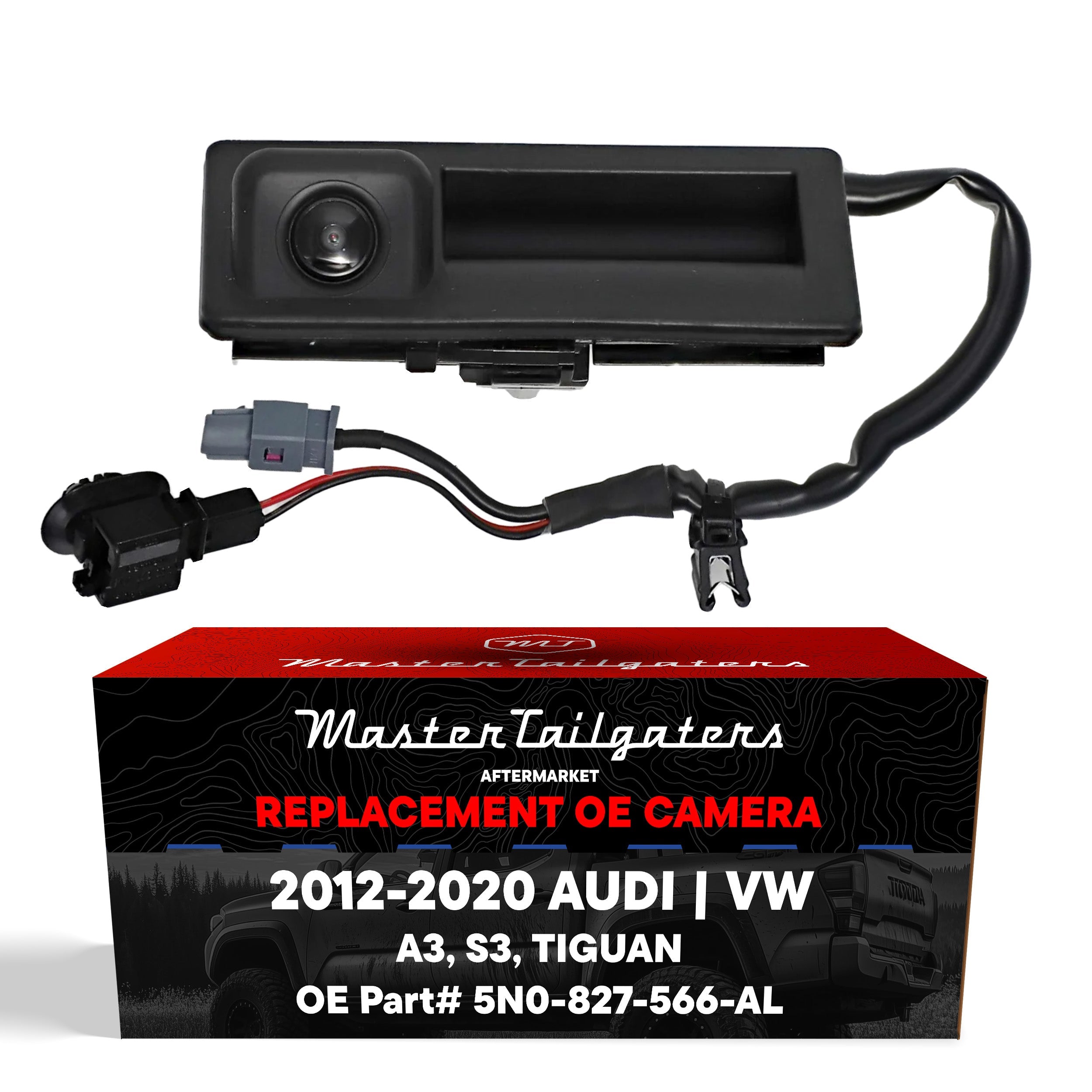 Audi A3/S3 Sedan (2015-2020), A3 E-Tron (2016-2017) / VW Tiguan/Tiguan Limited (2012-2017) OEM Replacement Backup Camera OE Part # 5N0-827-566-AL