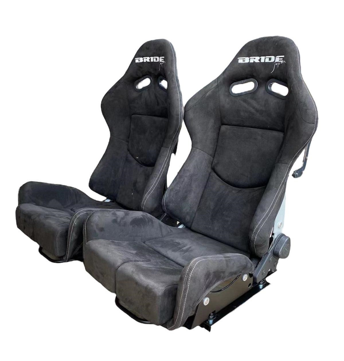 2nd Option Racing 1020BK/JA Reclinable Racing Seats – Black Suede