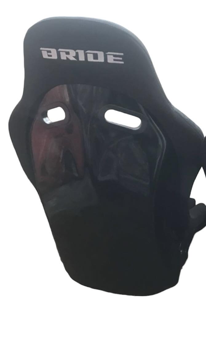 2nd Option Racing 1022BB Reclinable Racing Seats – Black Suede