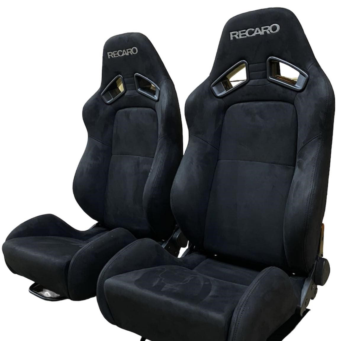 2nd Option Racing 1052 Reclinable Racing Seats – Black Suede