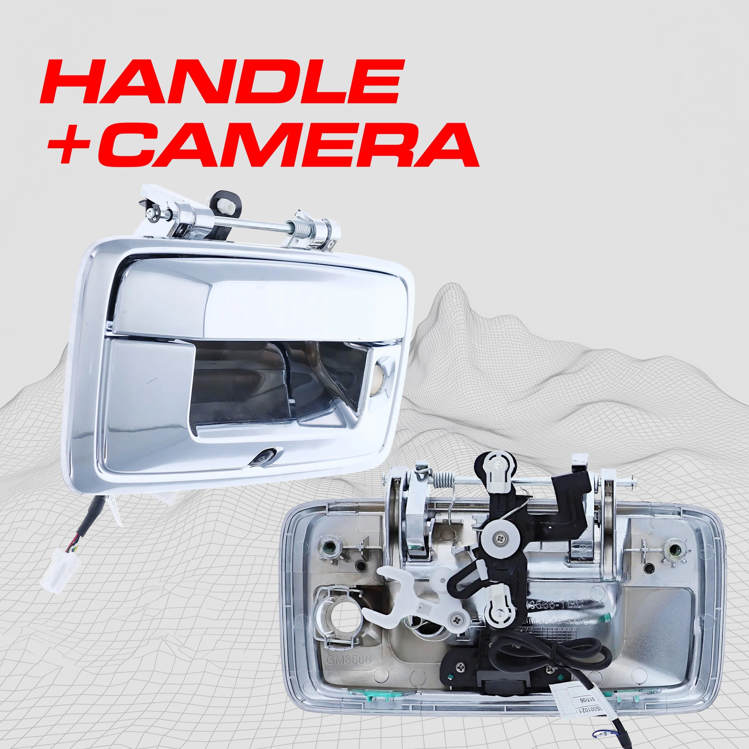 Chevrolet Silverado / GMC Sierra (2014-2015) Chrome Replacement Tailgate Handle with Backup Camera