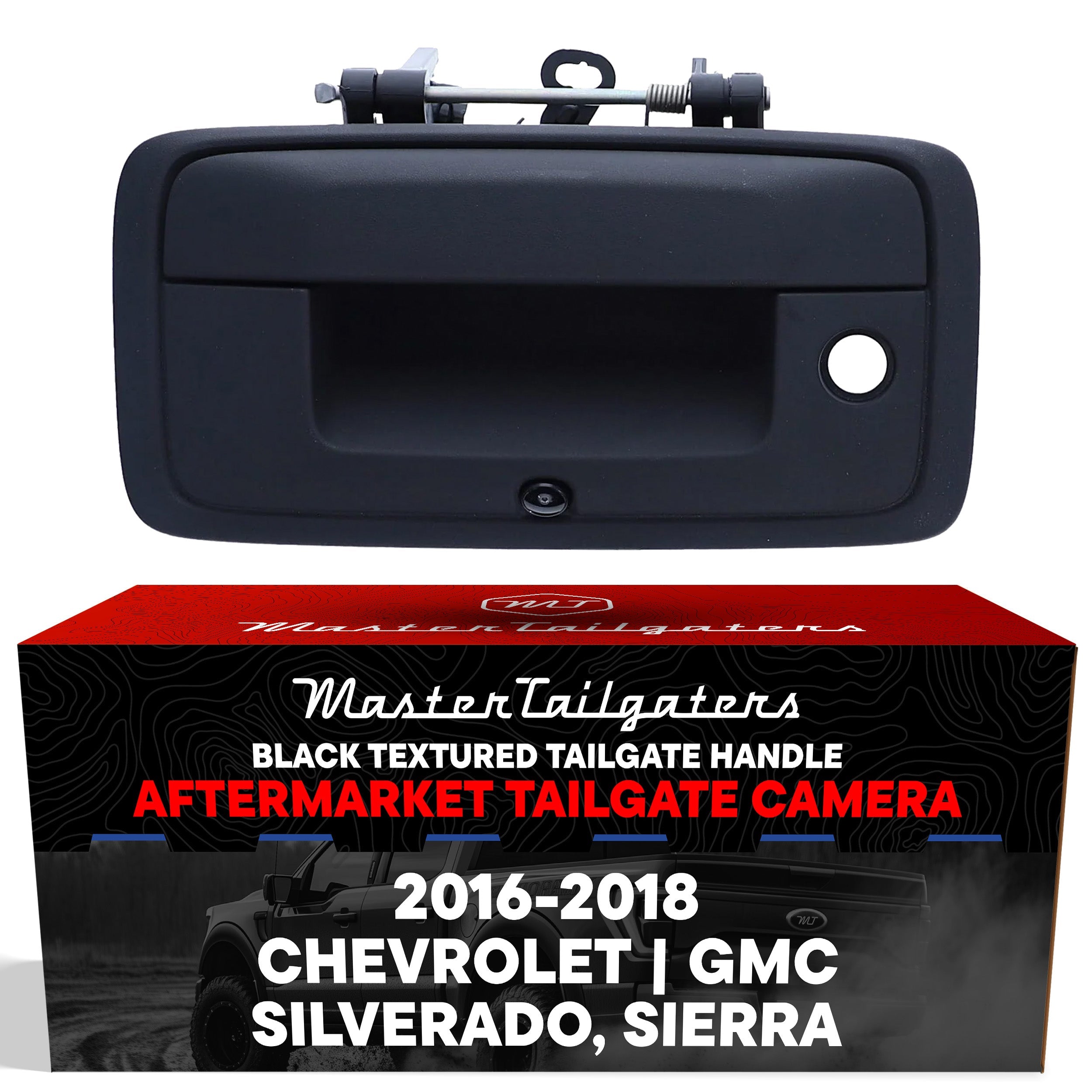 Chevrolet Silverado / GMC Sierra (2016-2018) Black Replacement Tailgate Handle with Backup Camera