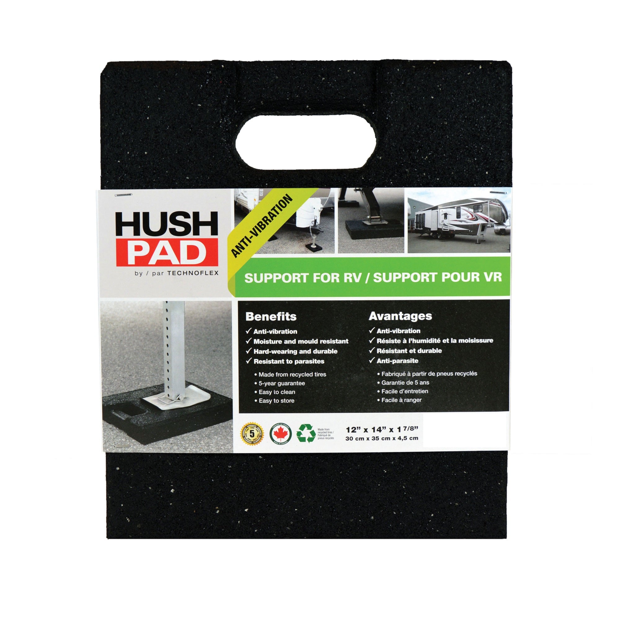 Technoflex HP1214 HUSH PAD I RV Stabilizer  12 in. x 14 in., 1 Pack