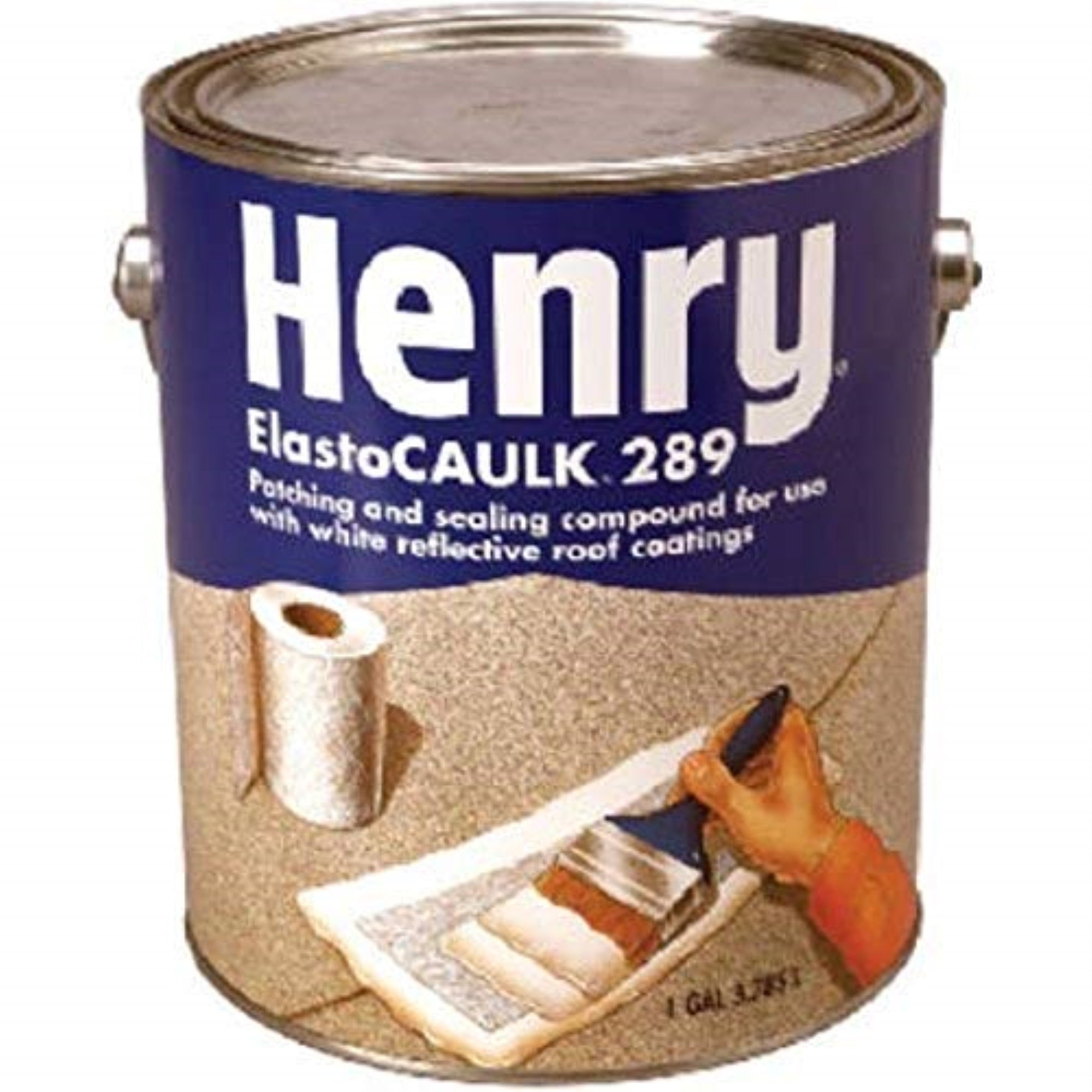 1415561 White Roof Sealant 1 G Henry Smooth White Elastomeric Acrylic Roofing Sealant 0.9 Gal (Pack Of 4)
