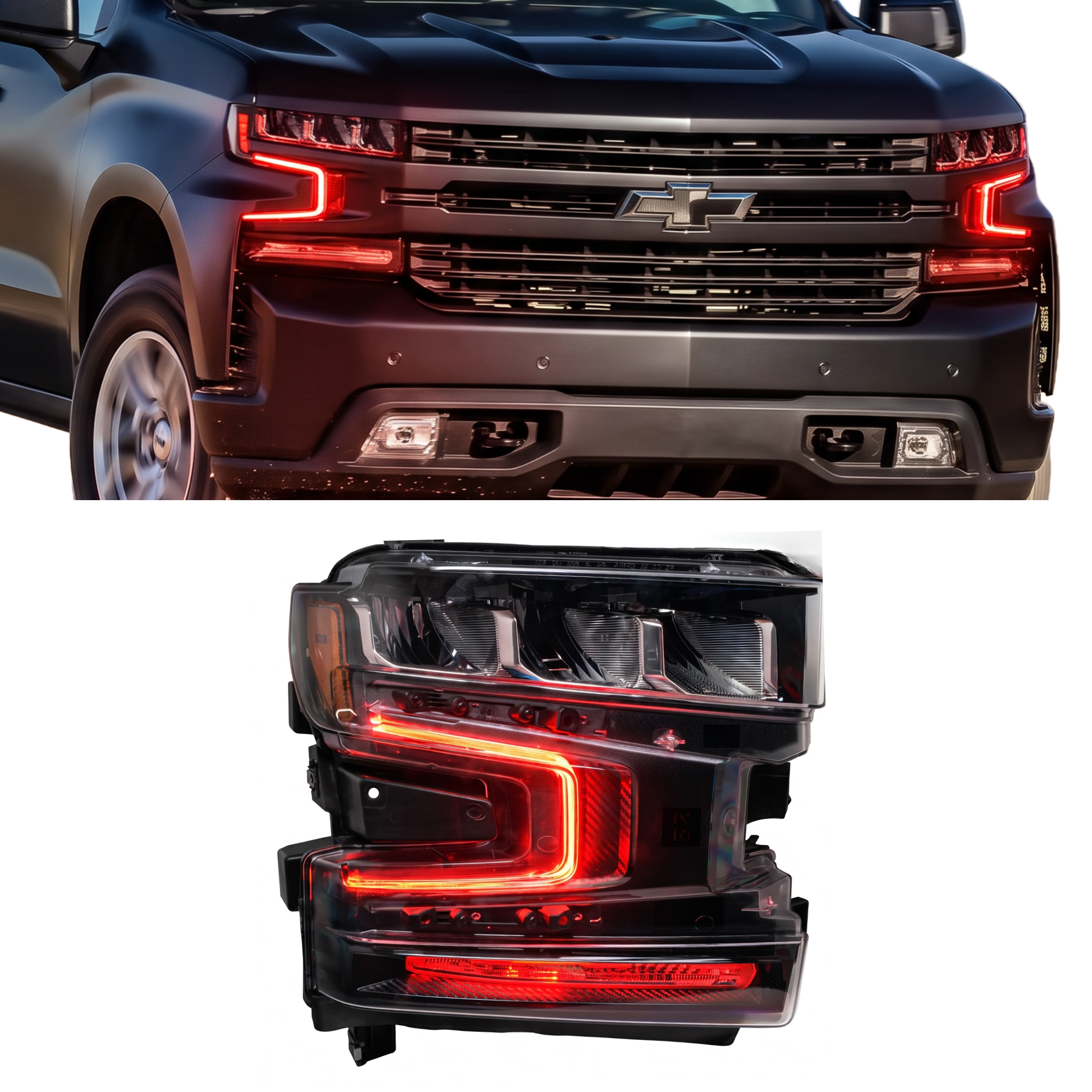 Chevrolet Silverado 1500 RGBW DRL Boards (2019–2022)