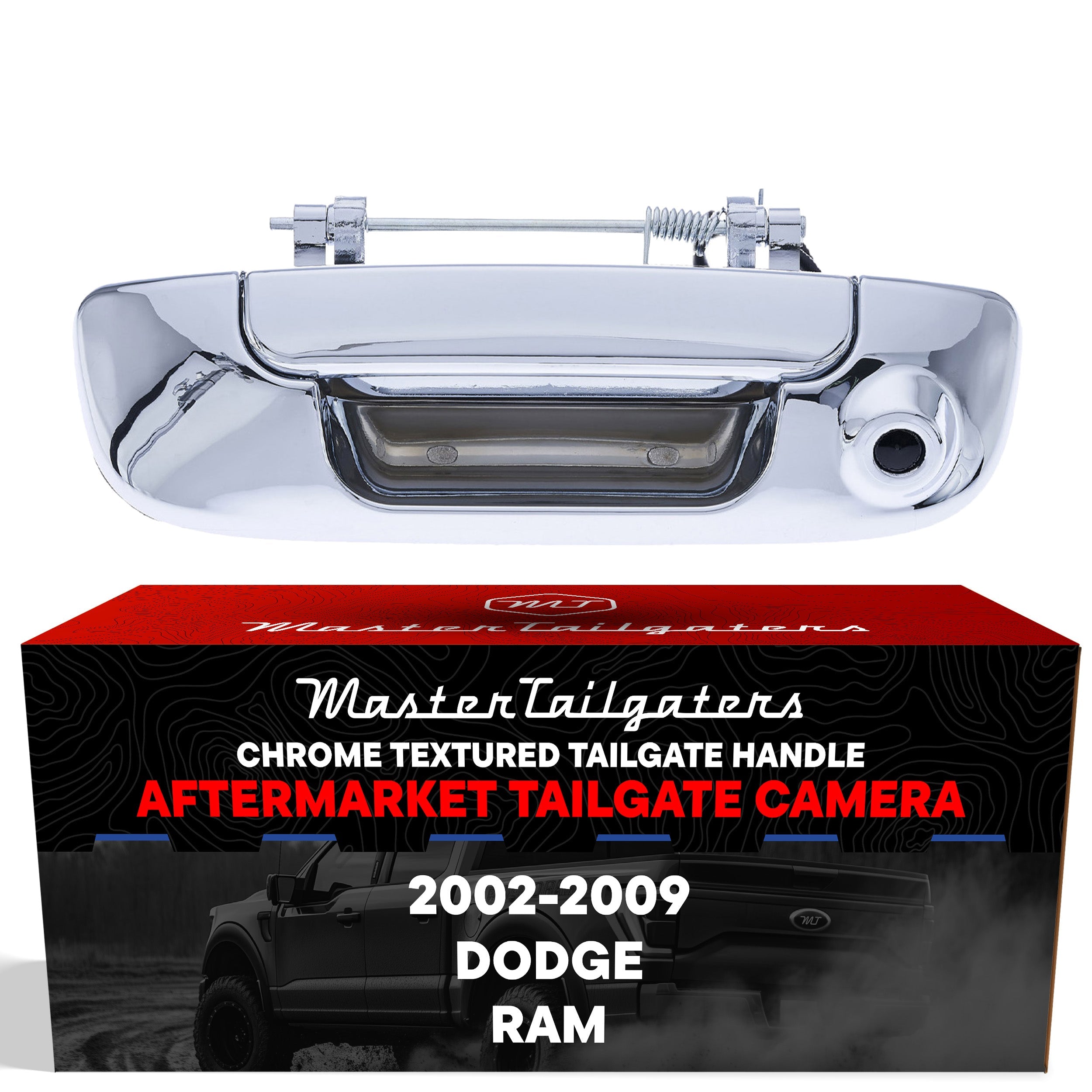 Dodge Ram (2002-2009) Chrome Replacement Tailgate Handle with Backup Camera