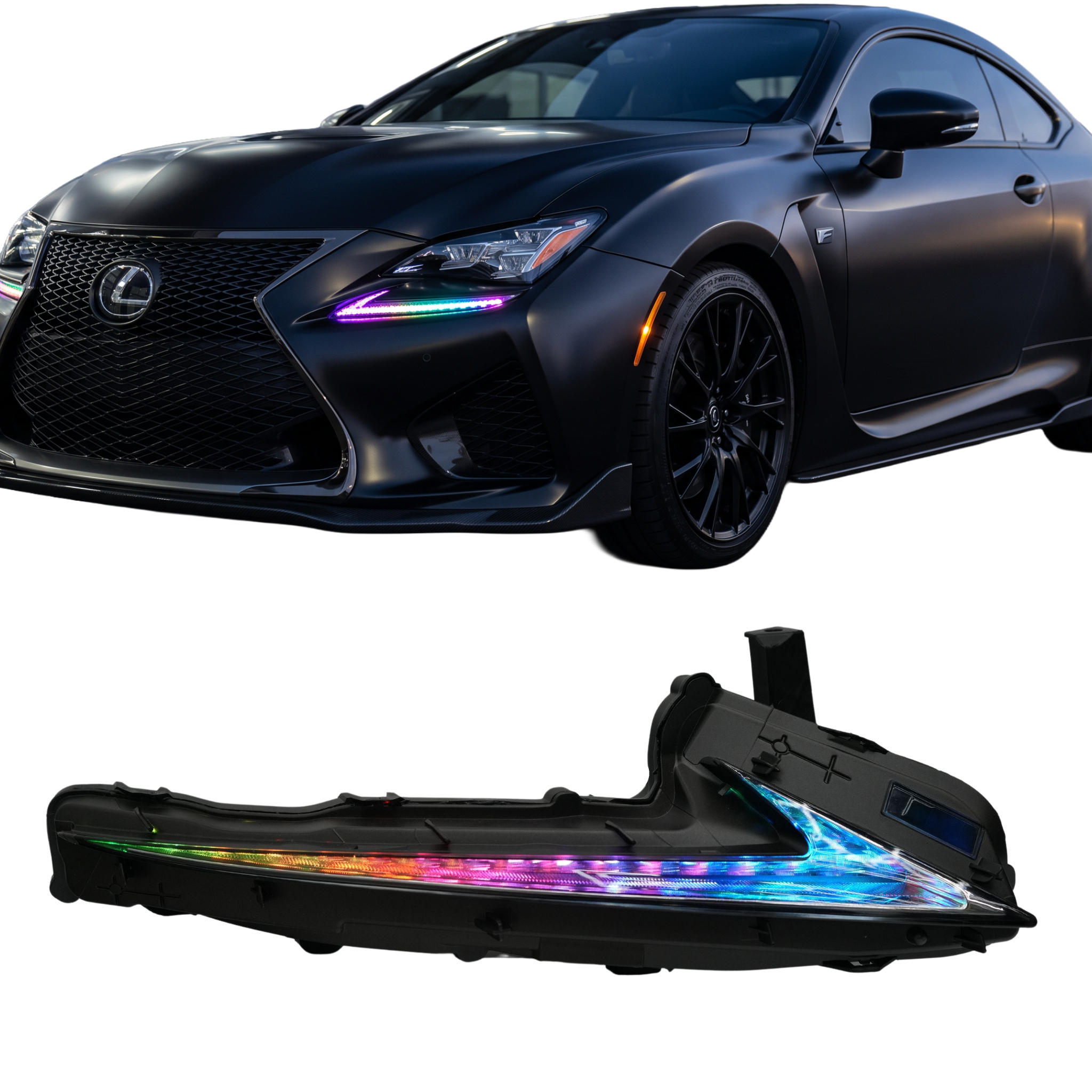 Lexus RC Multicolor Flow Series DRL Boards (2015–2018)