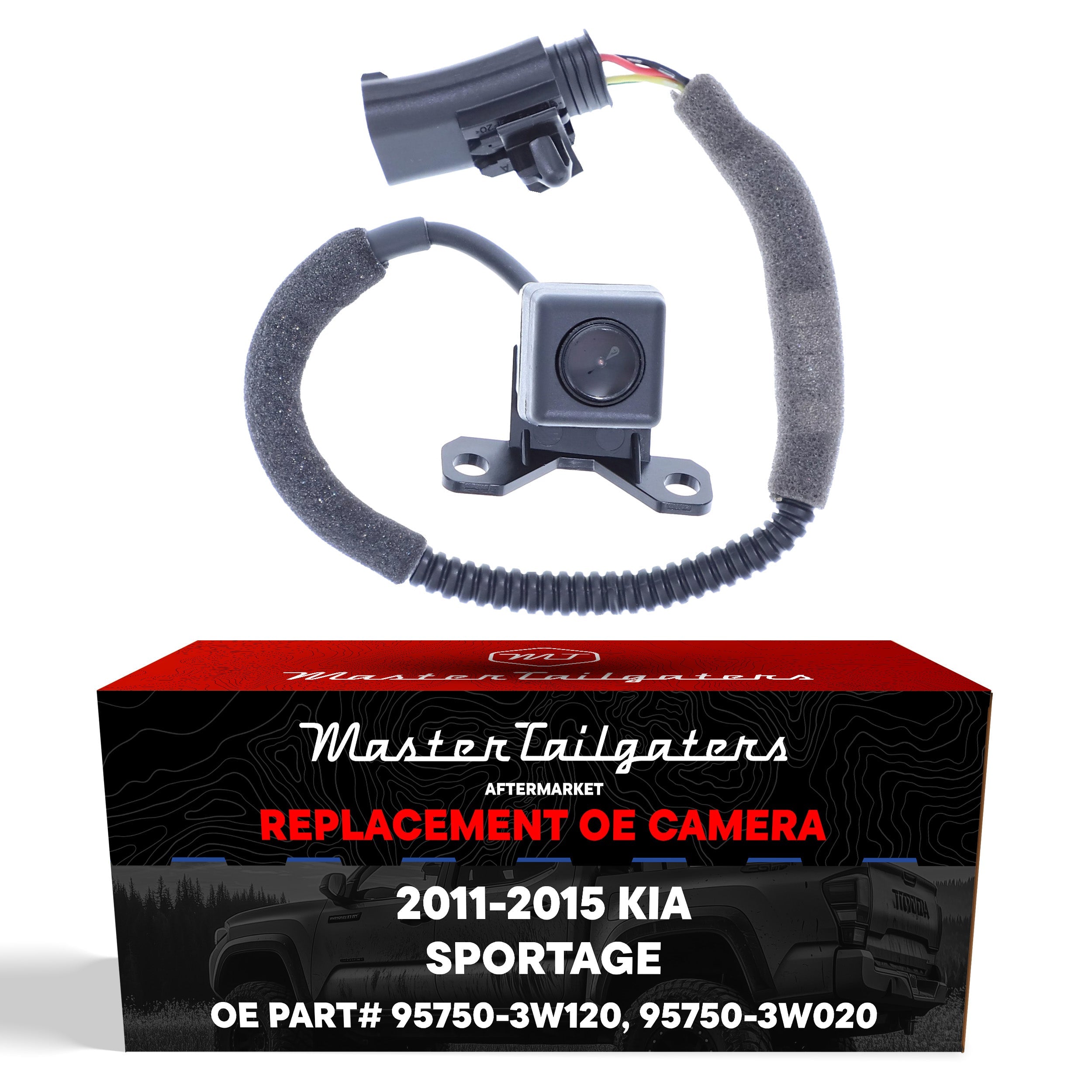 Kia Sportage w/o Navi (2011-2012), Sportage w/ Navi (2014-2015) OEM Replacement Backup Camera OE Part # 95750-3W120, 95750-3W020