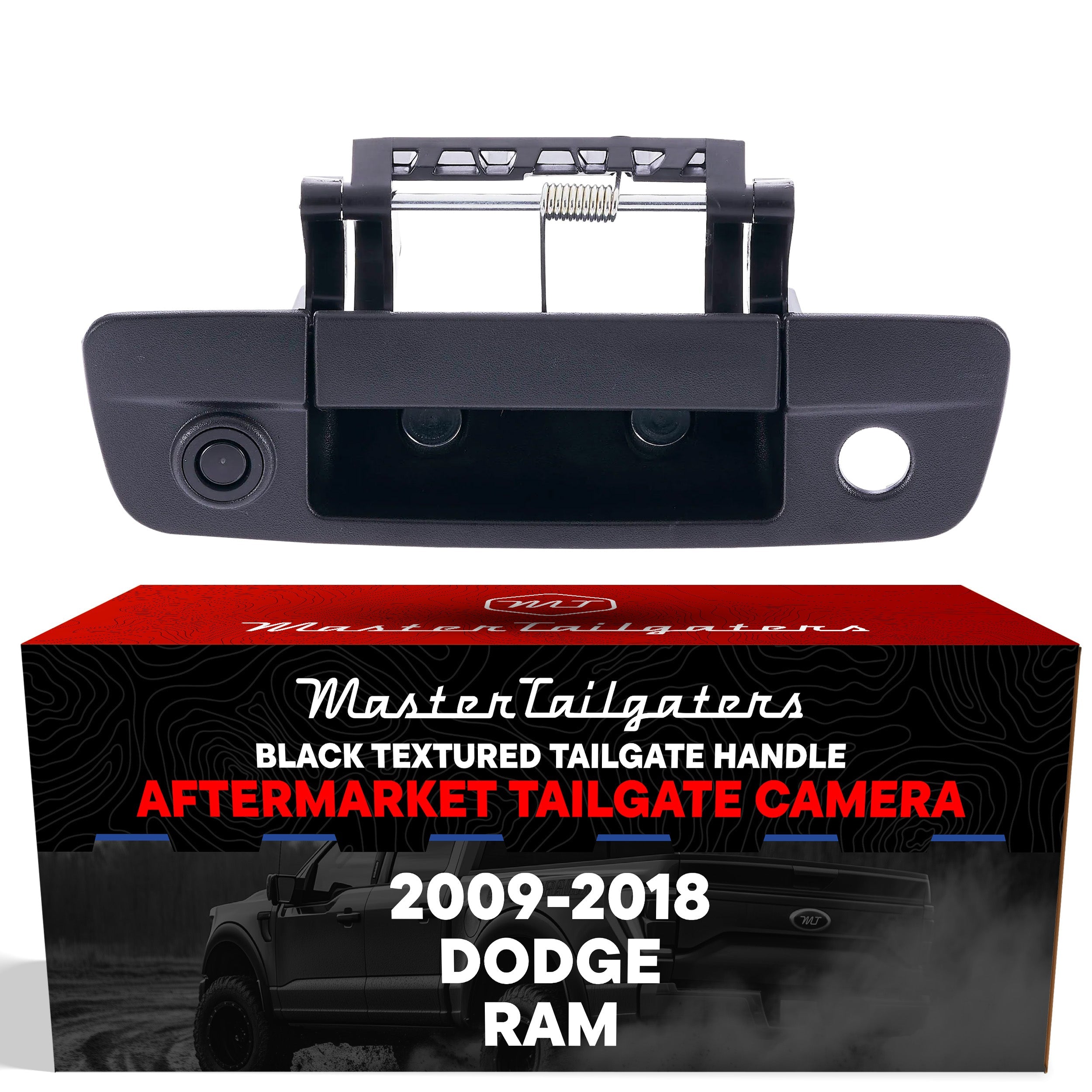 Dodge Ram (2009-2018) Black Replacement Tailgate Handle with Backup Camera