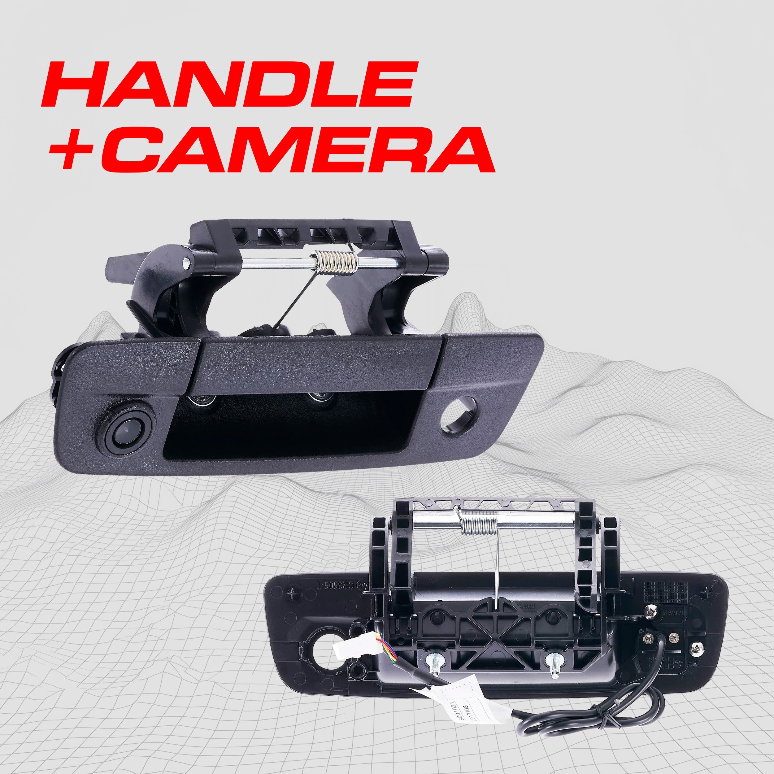 Dodge Ram (2009-2018) Black Replacement Tailgate Handle with Backup Camera