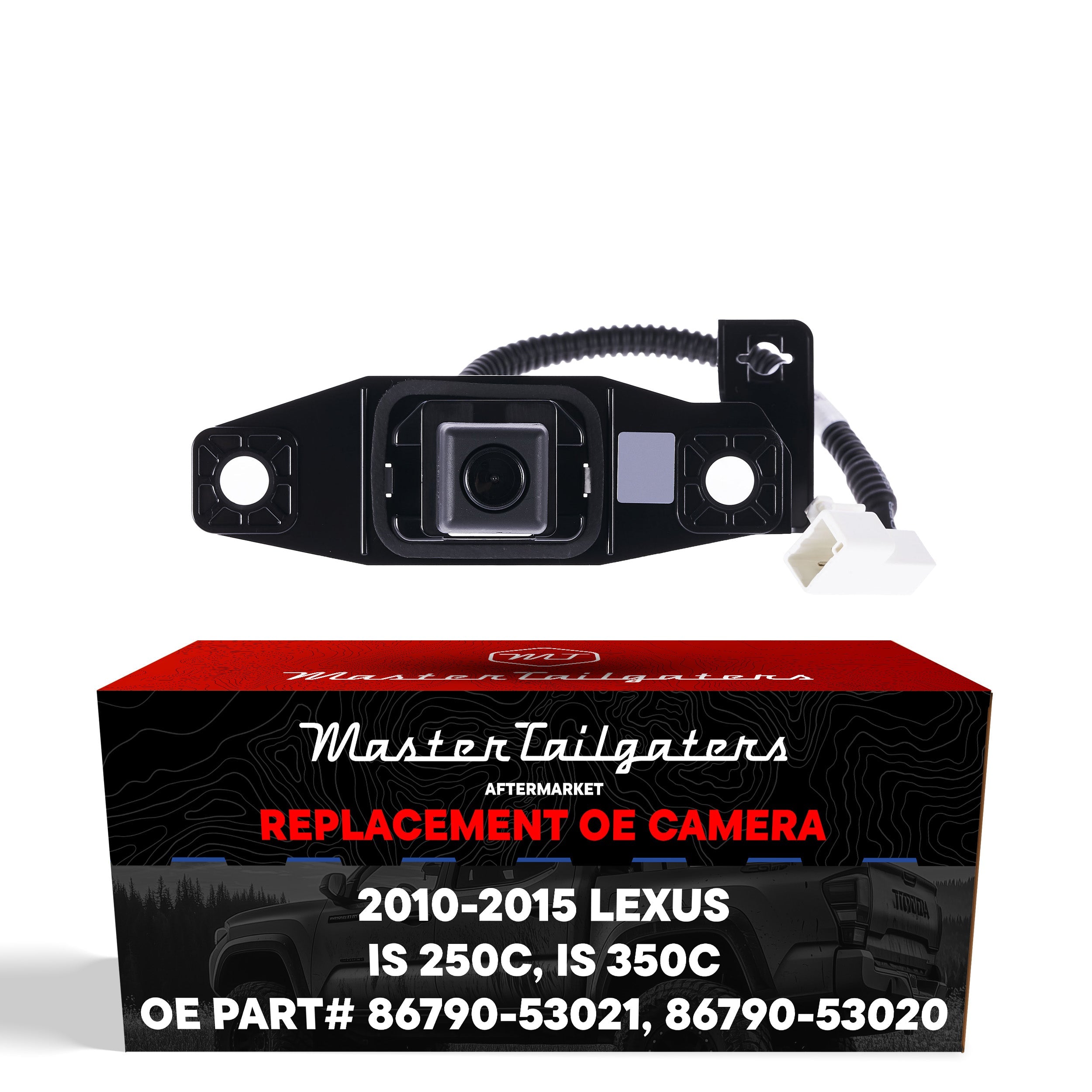 Lexus IS 250C/350C (2010-2015) OEM Replacement Backup Camera OE Part # 86790-53020, 86790-53021