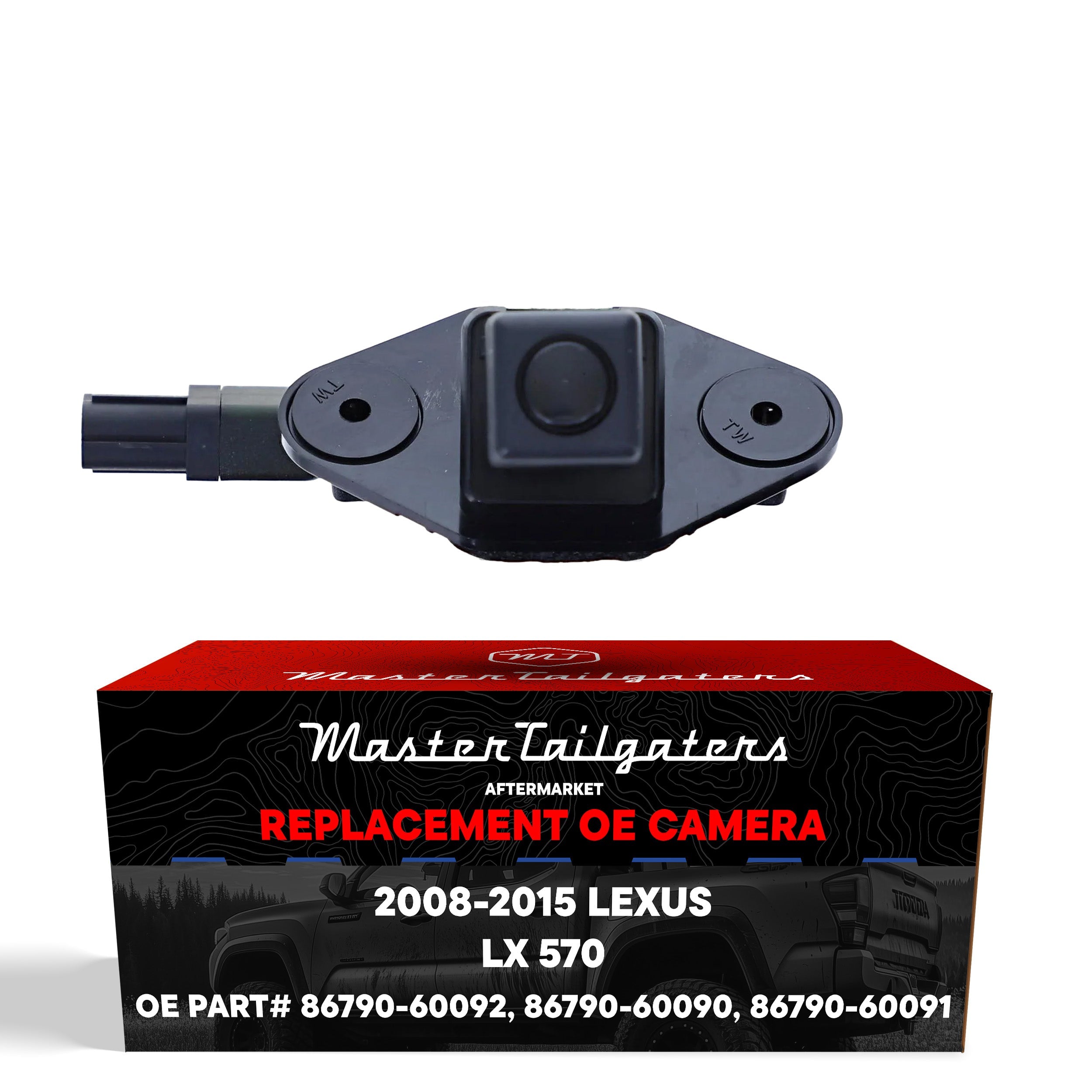 Lexus LX 570 (2008-2015) OEM Replacement Backup Camera OE Part # 86790-60090, 86790-60091, 86790-60092