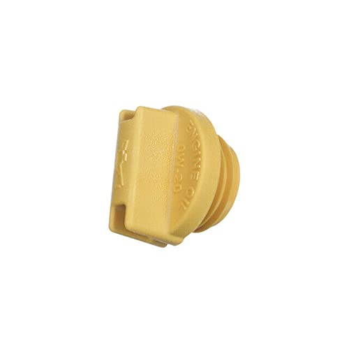 Subaru Genuine Oil Filler Cap - OEM Aluminum for BRZ, Crosstrek, Legacy, Forester, Impreza, Outback, WRX - Yellow, Model 15255AA161