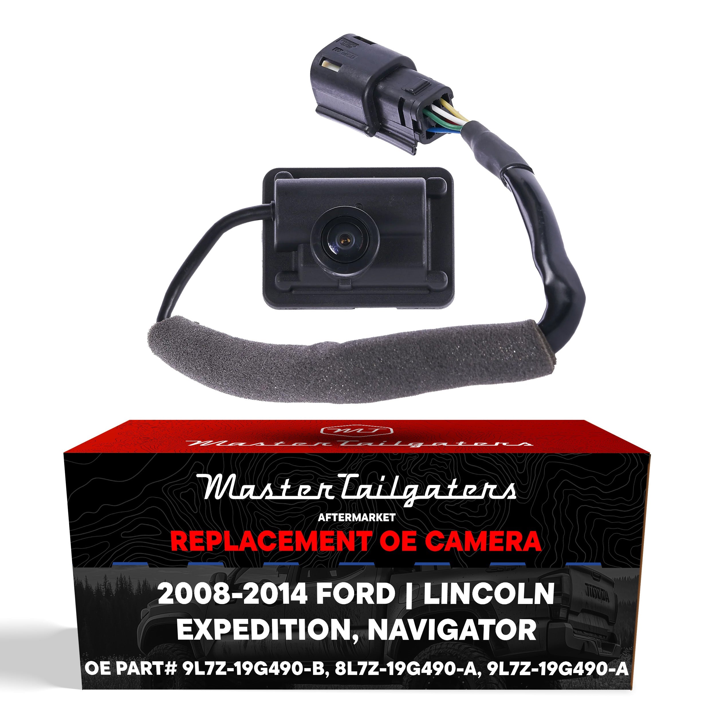 Lincoln Navigator (2008-2014) / Ford Expedition (2008) OEM Replacement Backup Camera OE Part # 8L7Z-19G490-A, 9L7Z-19G490-A, 9L7Z-19G490-B