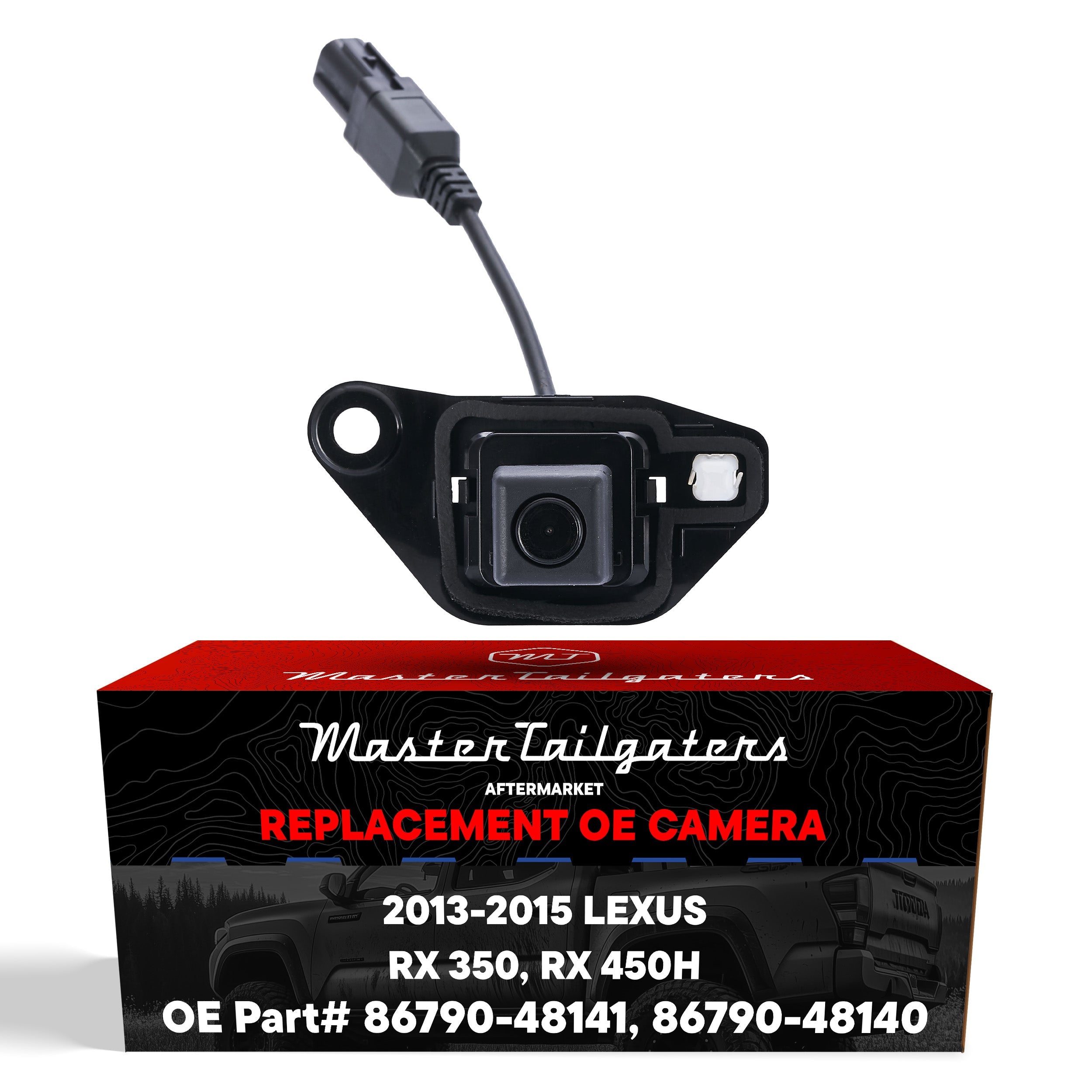 Lexus RX 350 (2013-2015), RX 450h (2013-2014) OEM Replacement Backup Camera OE Part # 86790-48140, 86790-48141