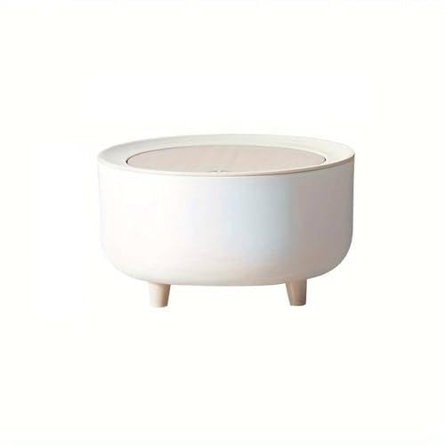 Mann MartDesktop Trash Can with Lid Lock  2L Office Waste Bin, Car Garbage Can, & Trash Bag Holder for Desk Organization