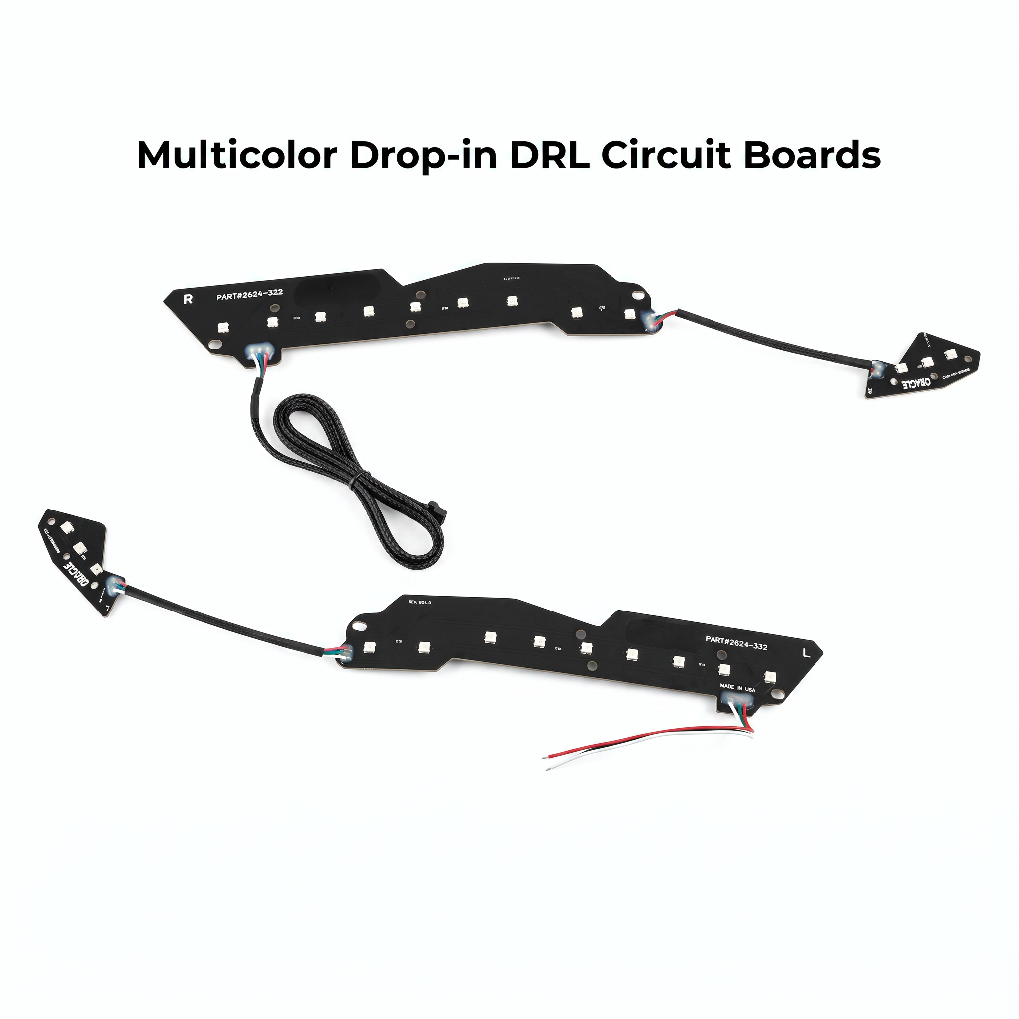 GMC Sierra 1500 Multicolor DRL Boards (2016–2018)
