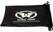 Gvhps1 Smoke Tint Lens Motorcycle Padded Glasses Sunglasses Nylon Black Frame Uv400 High Impact Protection Plus Storage Bag