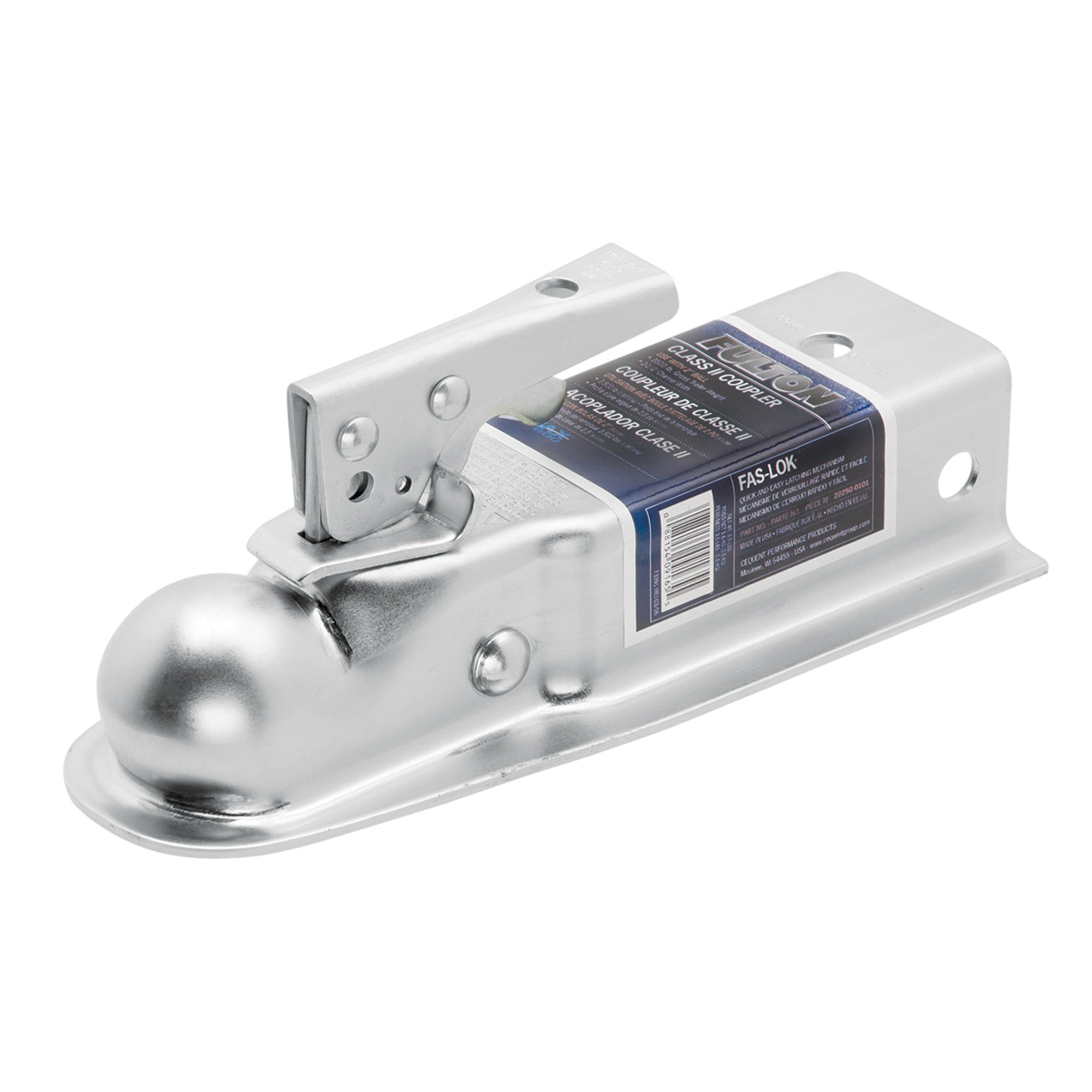 Fulton 34300 0301 FasLok Trailer Couplers  2 Ball, 3 Channel