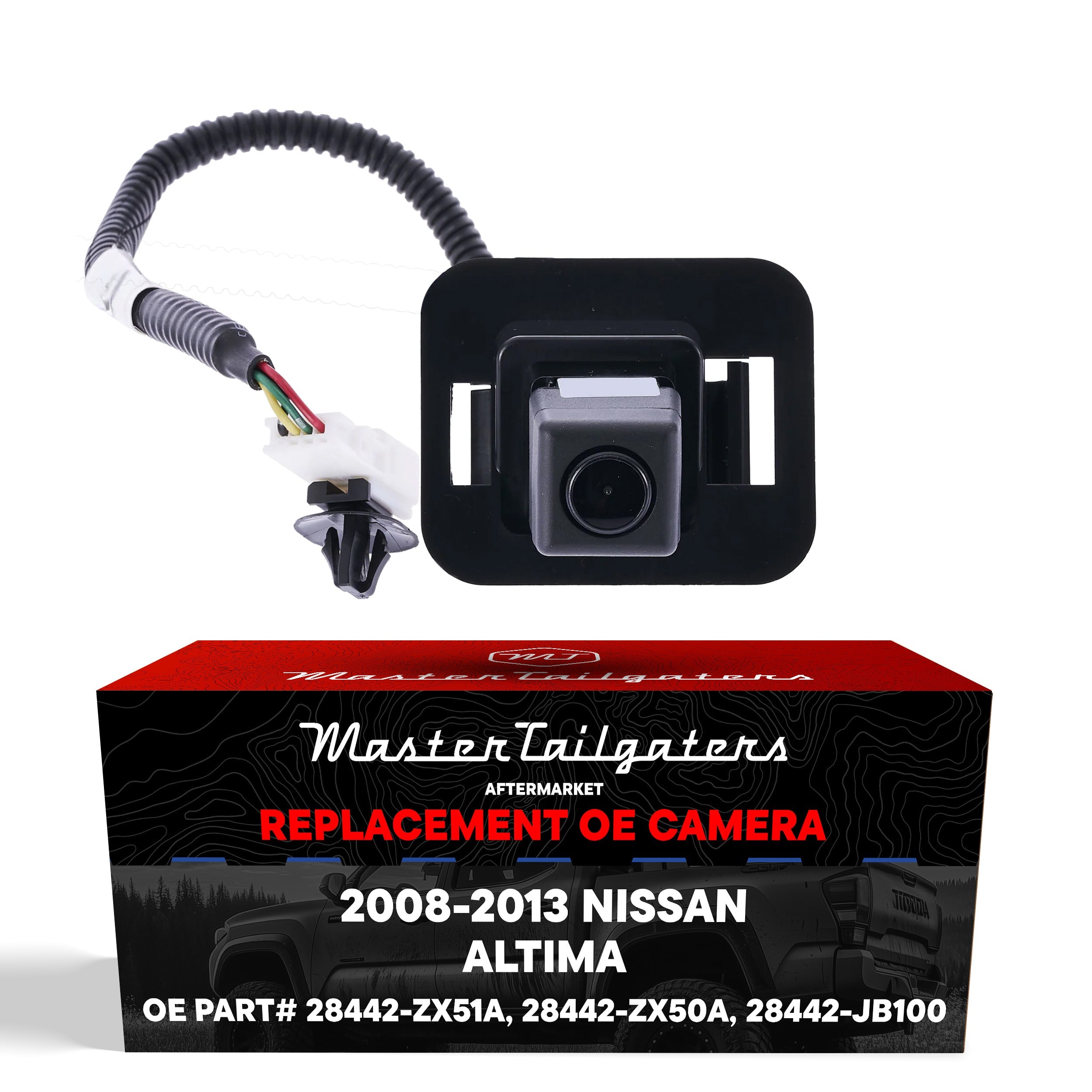 Nissan Altima Coupe (2008-2013) OEM Replacement Backup Camera OE Part # 28442-JB100, 28442-ZX50A, 28442-ZX51A