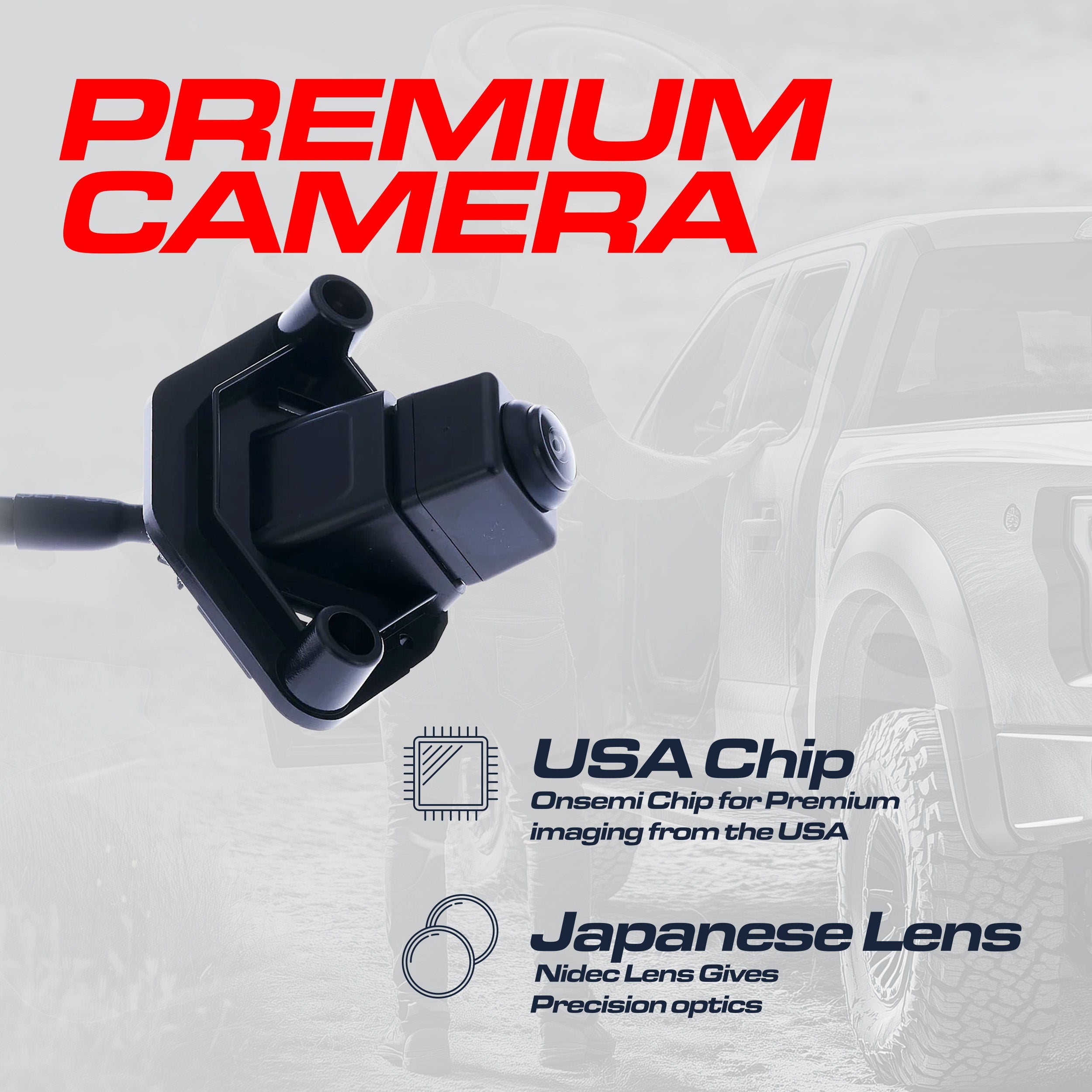 Nissan Rogue Sport/Qashqai w/o AVM (2017) OEM Replacement Backup Camera OE Part # 28442-4EA0A, 28442-4EA1A