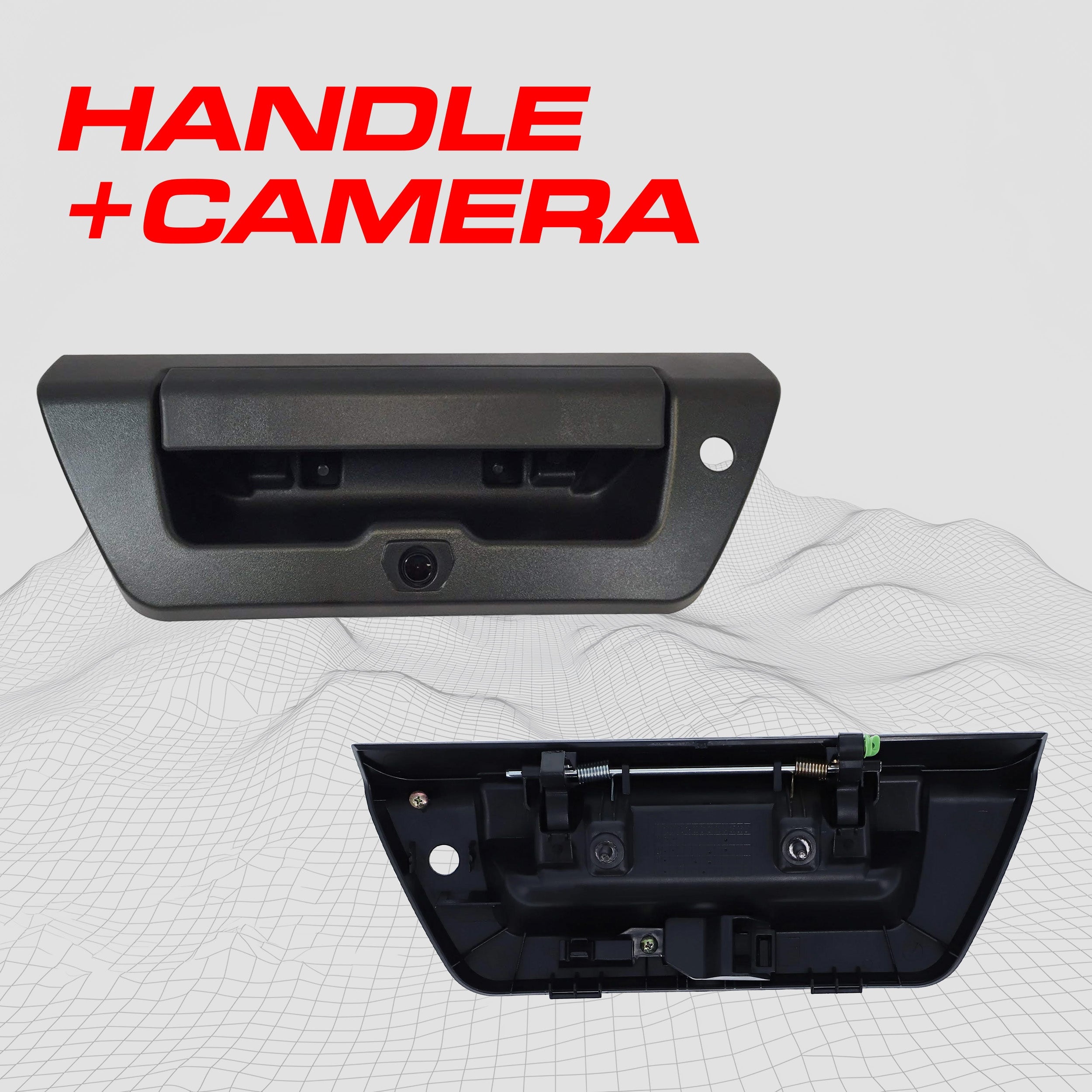 Ford F150 (2015-2018) Black Replacement Tailgate Handle with Backup Camera