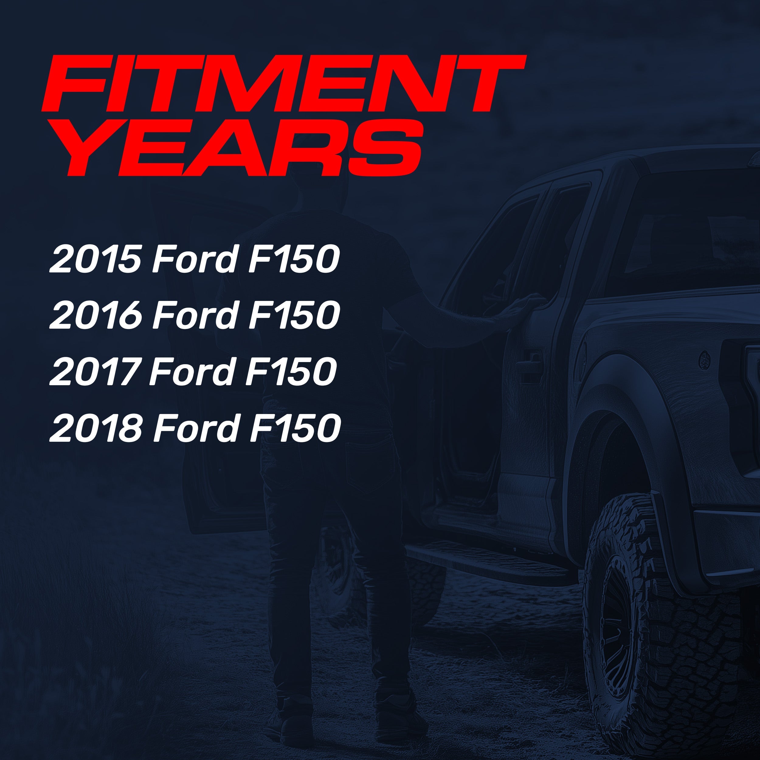Ford F150 (2015-2018) Black Replacement Tailgate Handle with Backup Camera (No Key Hole)