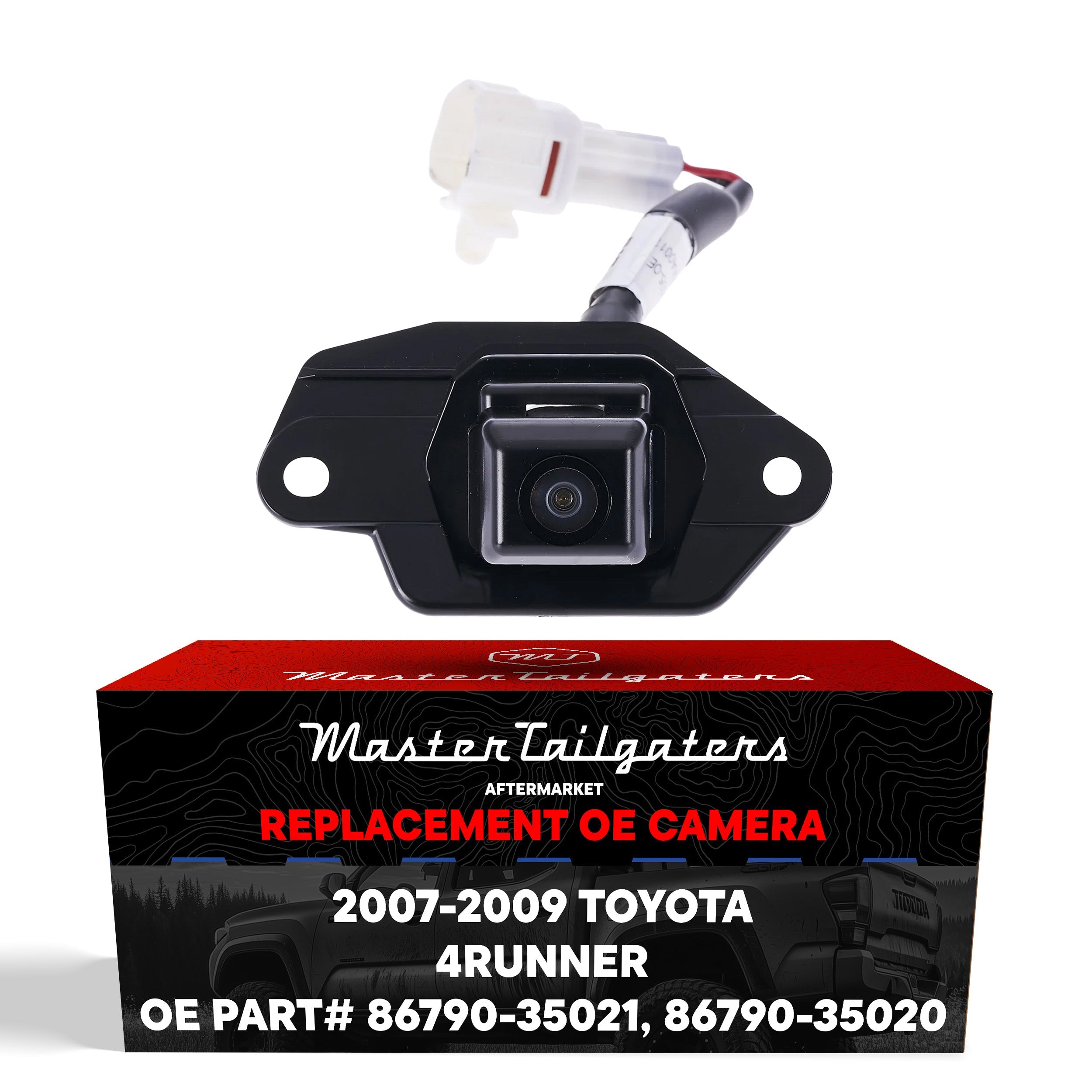Toyota 4Runner (2007-2009) OEM Replacement Backup Camera OE Part # 86790-35020, 86790-35021