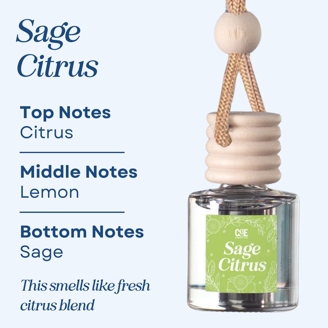 Sage Citrus Scented Car Freshener