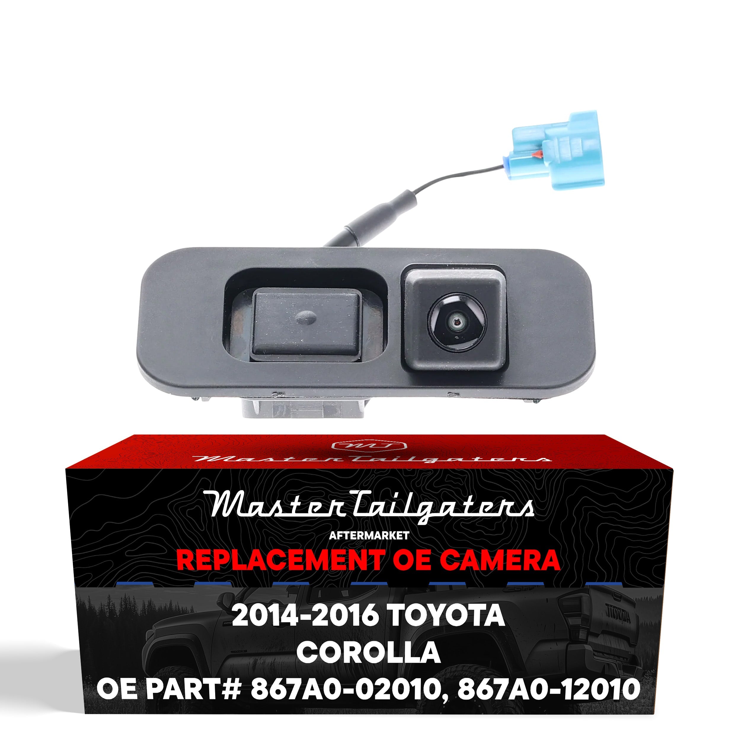 Toyota Corolla w/ Smart Entry System (2014-2016) OEM Replacement Backup Camera OE Part # 867A0-02010, 867A0-12010