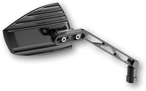 Highsider 301-4901 Wave Mirror - Black/Silver