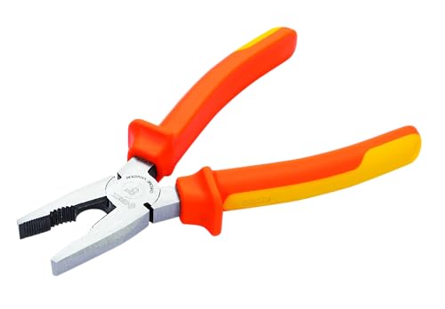 Groz 1000V Safe Insulated Combination Plier For All Electrical Applications | Vde Compliant | Chrome Vanadium | Shockproof | An
