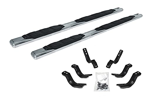 Go Rhino 105404787Ps 5 1000 Series Side Steps With Mounting Brackets Kit For 19-24 Gmc, Chevrolet (Crew Cab Pickup)