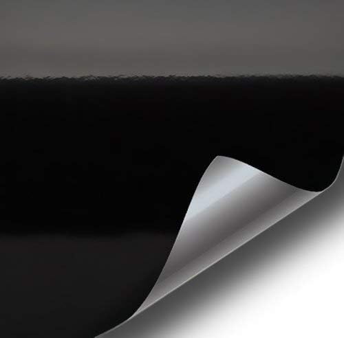 Vvivid Black High Gloss Realistic Paint-Like Microfinish Vinyl Wrap Roll Xpo Air Release Technology (10Ft X 5Ft)