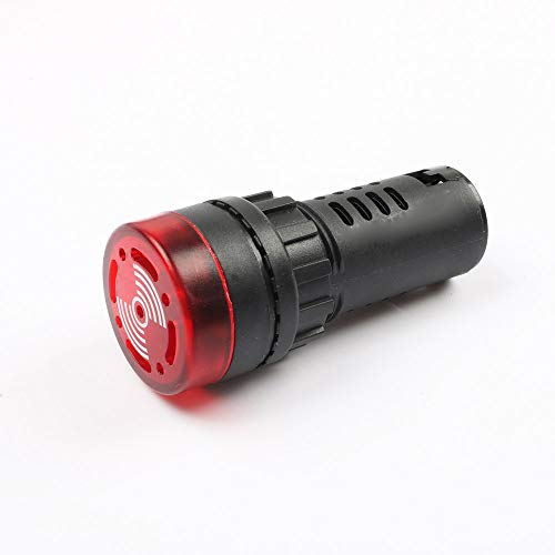 Centiot  Ad1622Sm  Led Active Buzzer Beep Alarm  Flash Signal Indicator Light  Ac Dc 22Mm (24V, Red)