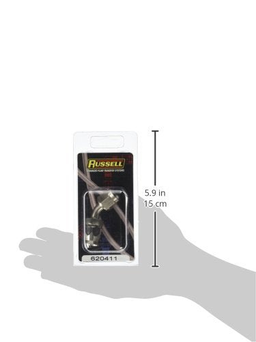 Russell 620411 -6 An Endura Powerflex Power Steering 45 Degree Hose End