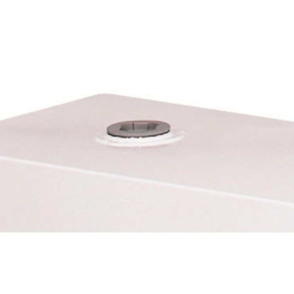 Jobox Crescent 50 Gallon White Square Steel Liquid Transfer Tank For Trucks - 485000, 23.25X24X23.25