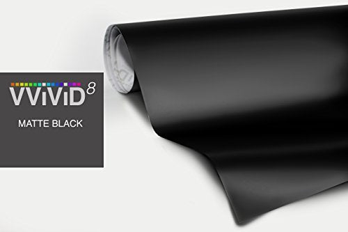 Vvivid Matte Black Vinyl Wrap Roll Xpo Air-Release Technology (100Ft X 5Ft)