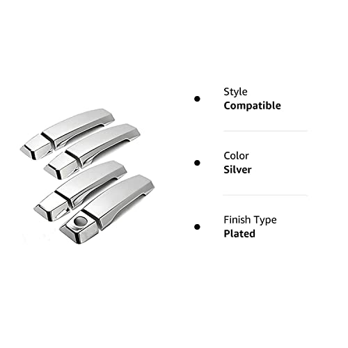 Lj International Quality Accessories Chrome Plated Handle Covers Compatible With Nissan Titan