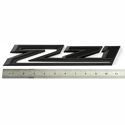 Yoaoo Z71 Emblems Side Decals Badges, All Black, OEM 2019-2024 Silverado Parts, Model CS202-2-Z71BKBK