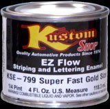Custom Shop KSE773F-QP Flat Red - EZ Flow Striping Lettering Enamel - 4 Ounce