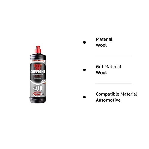 Menzerna Heavy Cut 400 Polishing Compound - Premium Wool Material, FBA_HCC400Q Model