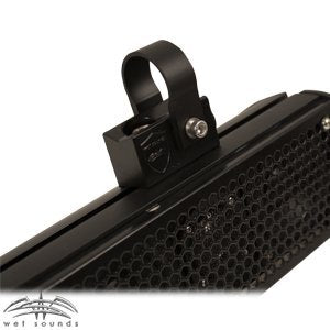 Wet Sounds Stealth Mounting Bracket Kit - Slider Bracket & 2" Tube Clamp, Black, Steel/Aluminum, Model 841992104136