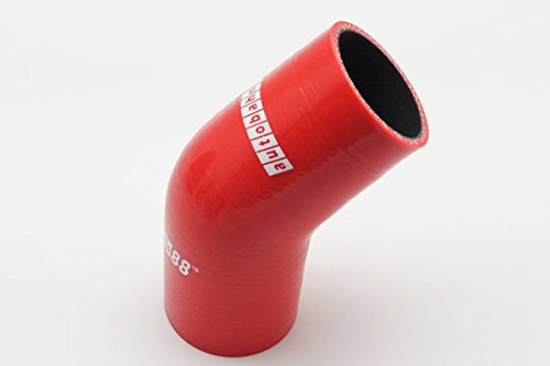Autobahn88 Automotive Silicone Hose Bend, 45-Deg Elbow Coupler, ID=1.5'' (38mm), Leg Length 3.13'' (80mm), Wall Thickness= 0.16'