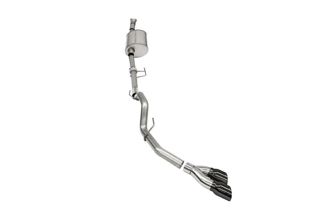 3.0 In Cat-Back (Multiple Options) 2021-22 Ford F-150 3.5T Ecoboost (145.4' Wb) Sport / Single Side / Black Pvd