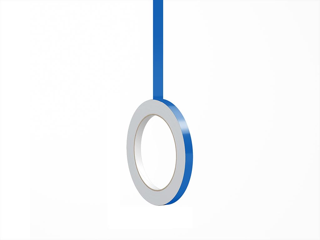 Rvinyl 3M 50 Vinyl Pinstriping Tape - Azure Blue, 1/4in x 150ft, Gloss Finish, UV Resistant Film, Auto Decal Striping Sticker