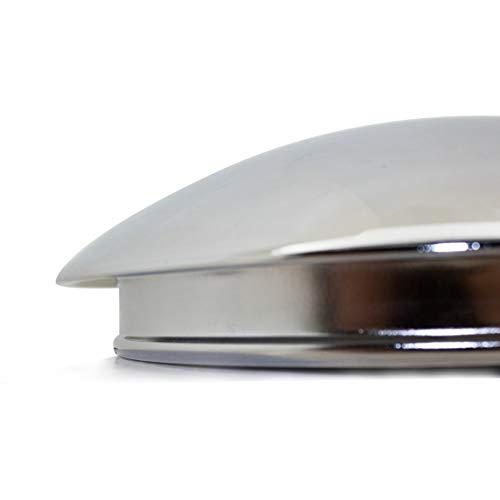 New Set of 4 Chrome Baby Moon Wheel Center Caps 7.5'' Backside Diameter Metal Steel for American Racing VN31 Rim