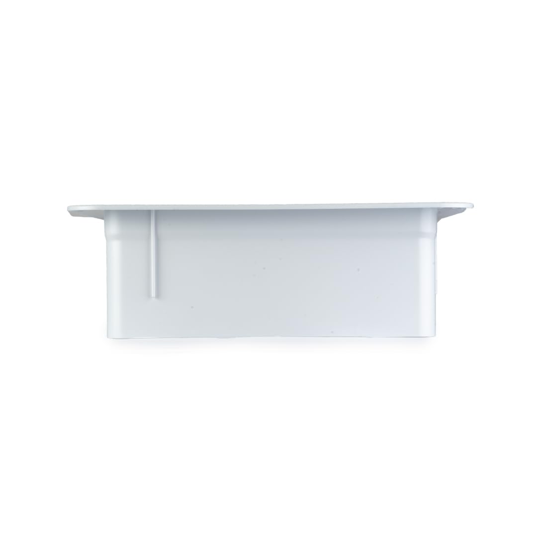 HENGS INDUSTRIES Interior White Vent Garnish | Great for RVs, Campers, Motorhomes | 5 1/4 Vertical Leg | Fits 16 x 16 Open