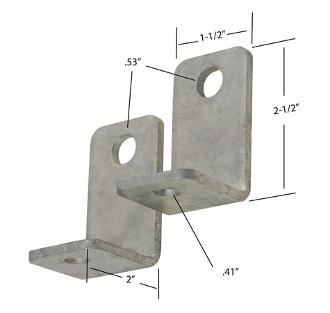 Ce Smith - Roller L-Bracket - Side Angle Brackets For Boat Trailer Accessories - 2 Pieces