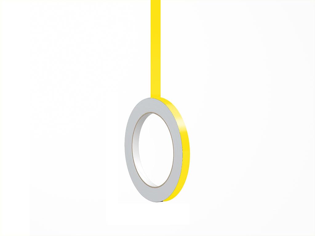3M 50 Lemon Yellow Gloss Vinyl Pinstriping Tape - Vinyl Striping Lines Stickers, Striping (1In X 150Ft Roll)